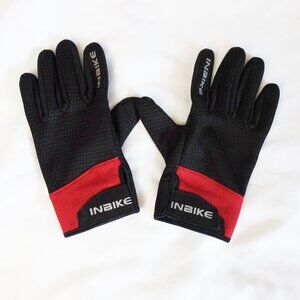 INBIKE Men's Touch Screen Velcro Reflective Biking Gloves EUC